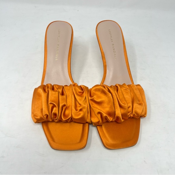Loeffler Randall Bianca Marigold Satin Sandal With Heel Size 8.5 - Picture 6 of 8